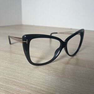 Tom Ford Reveka TF512 01B Sunglasses FRAMES ONLY Titanium 59-12-140 DAMAGED